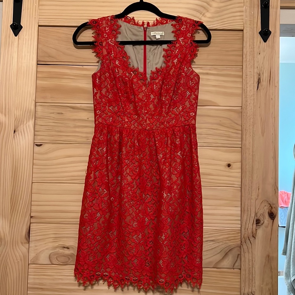 Beautiful Red Shoshanna lace dress size 0